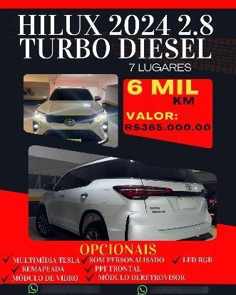 TOYOTA HILUX SW4 2.8 D-4D TURBO DIESEL SRX PLATINUM 4X4 AUTOMÁTICO